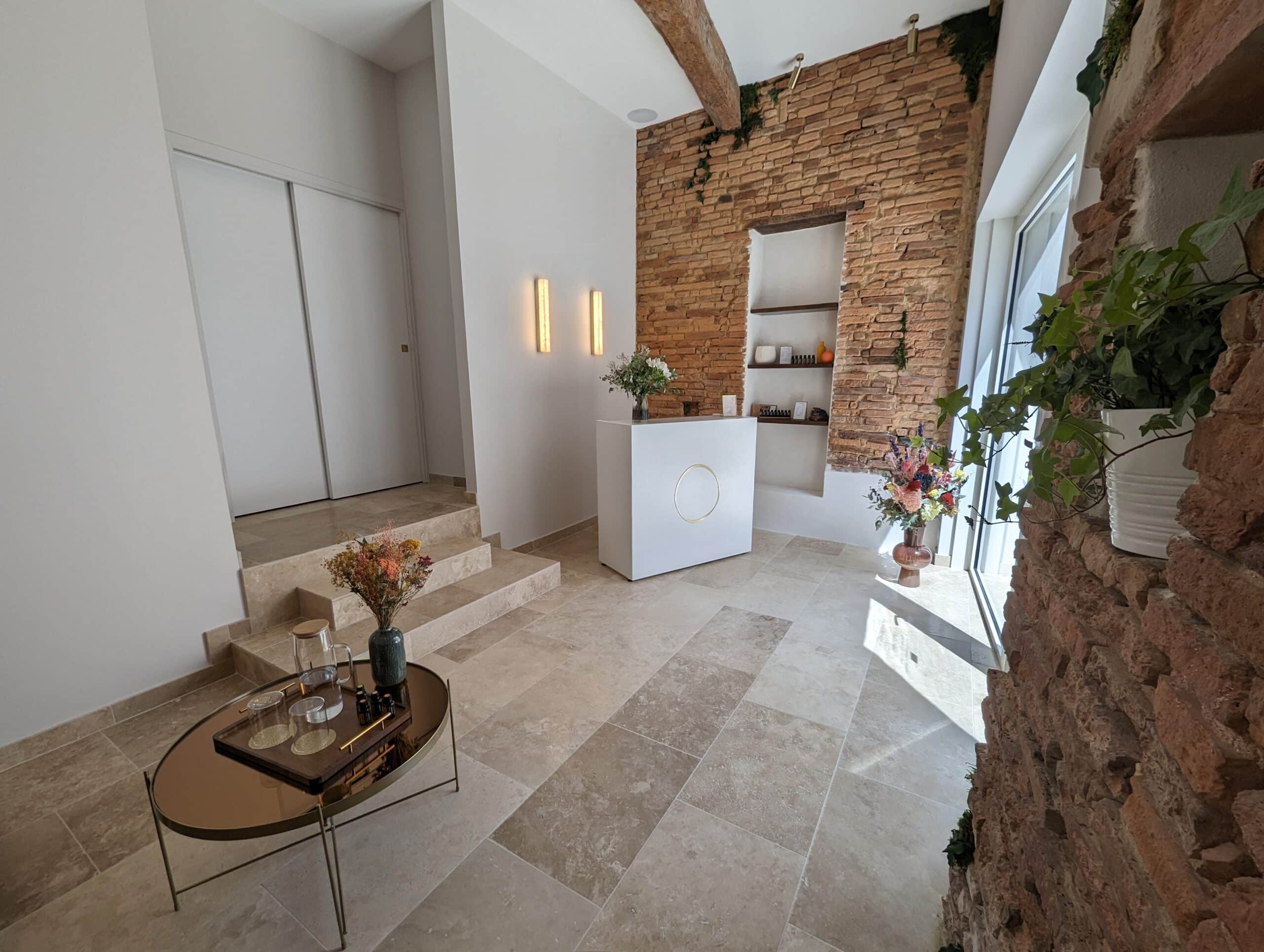 accueil de votre salon de massage